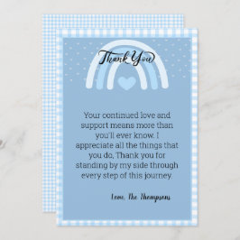 ボーイズ・レインボー・ベイビー・シャワー サンキューカード