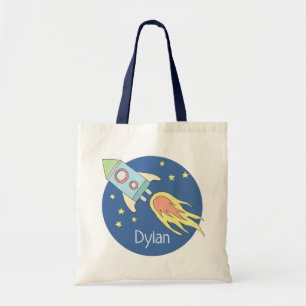 ボーイズ·ロケカラフルット·シップ·宇宙·銀河系と名前 トートバッグ