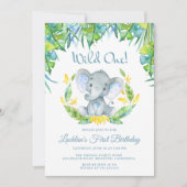 ボーイズ・ワイルドワンサファリ1日パーティー 招待状 (正面)