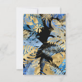 ボーイズ・ワイルドワン1stバースデーブルーブラックサファリ 招待状 (裏面)