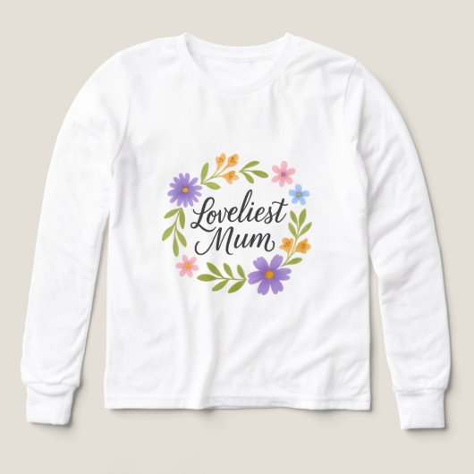 ボーイズBella+キャンバストリブレンド長袖シャツ (デザイン正面)