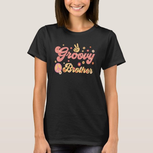 ボーイズGroovy Brother 70s美学ノスタルジア1970s Tシャツ (正面)