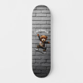 ボーイズSKATEBOARDINGテディベアブリックウォール名 スケートボード (正面)