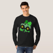 ボーイズSt patricks dayモンスタートラックLeprechaun Sham Tシャツ (正面フル)