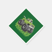 ボーイズSt patricks day幼児ラッキーモンスタートラック スタンダードカクテルナプキン (角)