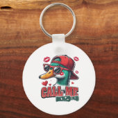 ボーイズValentines Call Me Duck狩りKid クール Cute キーホルダー (正面)