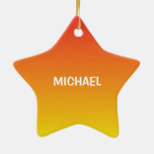 ボーイセブン誕生日スポーツボール セラミックオーナメント (裏面)