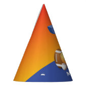 ボーイセブン誕生日スポーツボール パーティーハット (左)