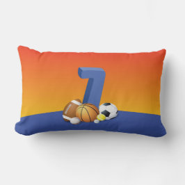 ボーイセブン誕生日スポーツボール ランバークッション