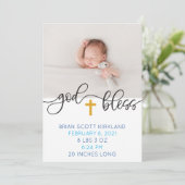 ボーイソリシティブクロスブルー誕生 案内状 (スタンド正面)