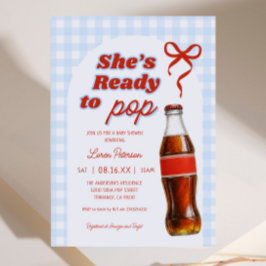 ボーイソーダポップ・アートのの赤ちゃんシャワー準備ができて 招待状