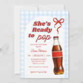 ボーイソーダポップ・アートのの赤ちゃんシャワー準備ができて 招待状 (正面)