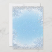 ボーイゾウのベビーその冷たい屋外ベビーシャワー 招待状 (裏面)