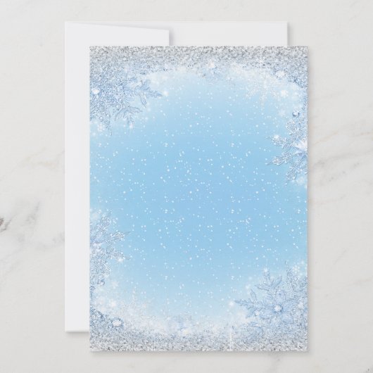 ボーイゾウのベビーその冷たい屋外ベビーシャワー 招待状 (裏面)