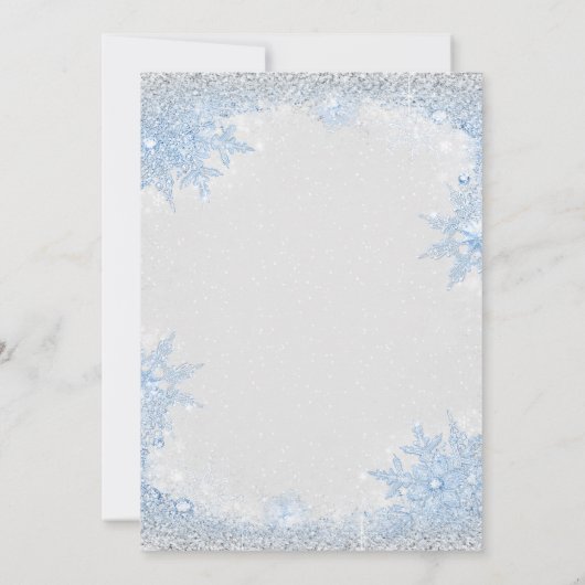 ボーイゾウのベビーその冷たい屋外ベビーシャワー 招待状 (裏面)