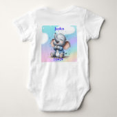 ボーイゾウ ベビーボディスーツ (裏面)