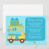 ボーイダックベビーシャワー招待状 招待状 (正面/裏面)