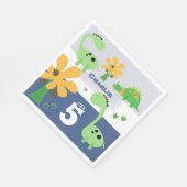 ボーイダノジュラシック誕生日パーティー スタンダードランチョンナプキン (角)