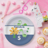 ボーイダノジュラシック誕生日パーティー ペーパープレート (パーティー)