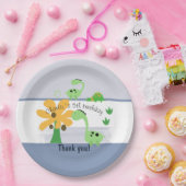 ボーイダノジュラシック誕生日パーティー ペーパープレート (パーティー)