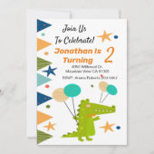 ボーイダノチャイルド誕生日招待状 招待状 (正面)