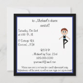 ボーイダンサー：ダンスリサイタル招待状 招待状 (裏面)