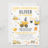 ボーイダンプオールデイズ建築誕生日パーティー 招待状 (正面)