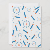 ボーイダーツガン戦争の誕生日パーティー 招待状 (裏面)