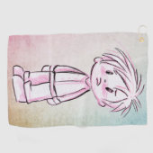 ボーイチャイルドスケッチ ゴルフタオル (横)