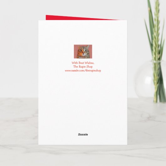 ボーイッおもしろいトシープバレンタインズホリデーカード シーズンカード (裏面)