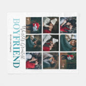 ボーイッカッコいいトギフト |世界最大写真 フリースブランケット (正面(横))