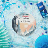 ボーイツリーおもしろいクリフロック登山21st誕生日 ペーパープレート (パーティー)