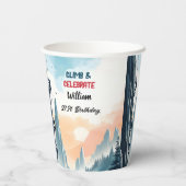 ボーイツリーおもしろいクリフロック登山21st誕生日 紙コップ (裏面)