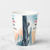 ボーイツリーおもしろいクリフロック登山21st誕生日 紙コップ (左)