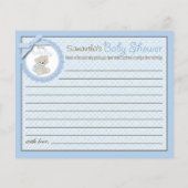 ボーイテディベアアドバイスカード (裏面)