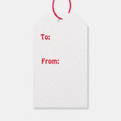 ボーイテディベアクリスマスラベル ギフトタグ (裏面)