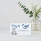 ボーイテディベアグレーバルーンオムツラッフルチケット エンクロージャーカード (スタンド正面)