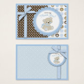 ボーイテディベアサンキューギフトラベル (正面&裏面)