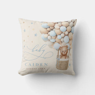 ボーイテディベアニュートラルベビーシャワー子供部屋ギフト クッション