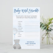 ボーイテディベアブルーグレーバルーンワードスクランブル (スタンド正面)