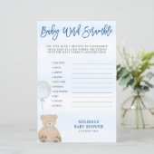 ボーイテディベアブルーバルーンワードスクランブルゲーム (スタンド正面)