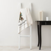 ボーイテディベアブルーベビーシャワーフローラ 素朴 シェルパブランケット (インサイチュ)