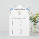 ボーイテディベアベビーアイテム赤ちゃんシャワーゲーム (スタンド正面)