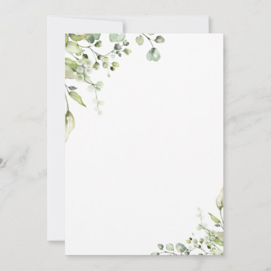 ボーイテディベアベビーシャワー招待状 招待状 (裏面)