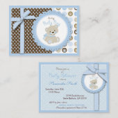 ボーイテディベアリマインダーノーテカード エンクロージャーカード (正面/裏面)