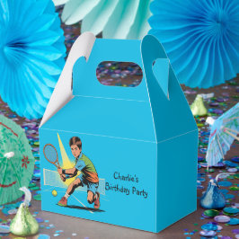 ボーイテニス誕生日パーティー フェイバーボックス