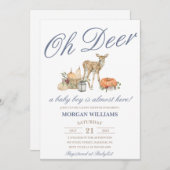 ボーイディアベビーシャワー招待状 招待状 (正面/裏面)