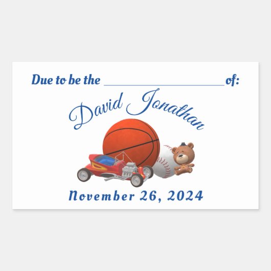 ボーイトイズテーマ 長方形シール (正面)