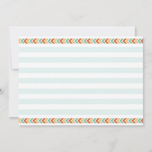 ボーイトライバルボホファーストワイルドワン誕生日招待状 招待状 (裏面)