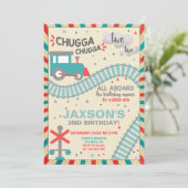 ボーイトレイン2回目の誕生日の招待状。 招待状 (スタンド正面)